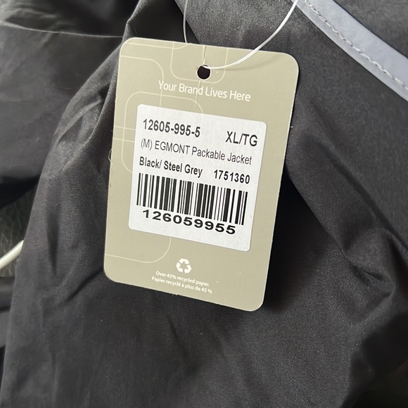 Mens black windbreaker jacket - Picture 7 of 8